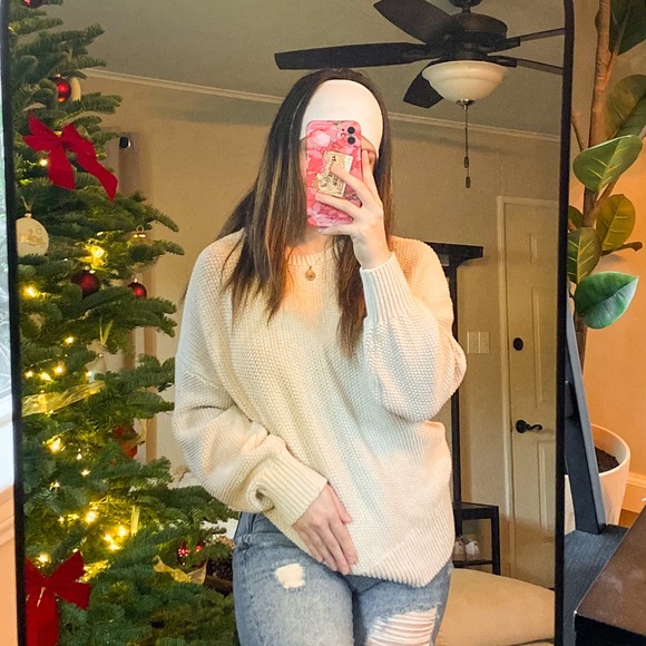 Old Navy | Tunic Style Waffle Knit Sweater - Picture 2 of 4